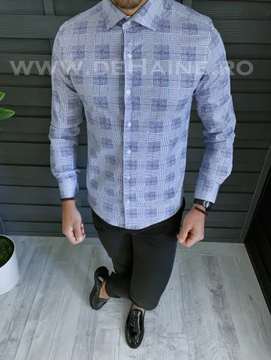 Camasa barbati bleumarin slim fit B1320 11-3.1